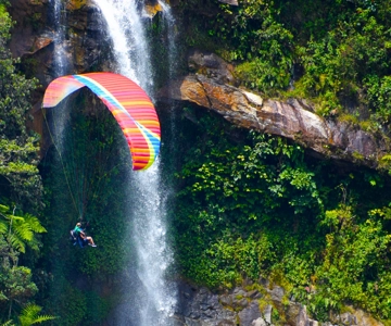 From Medellín: ATV and Waterfall Paragliding Tour