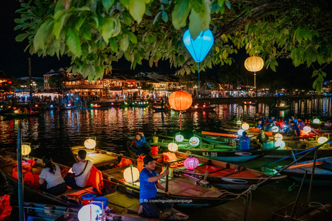 Hoi An: coucher de soleil avec repas à domicile et promenade en bateau