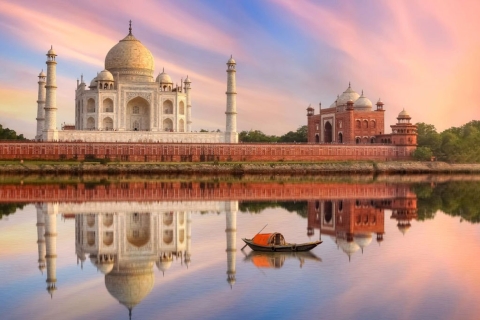 Vanuit Delhi: volledig begeleide tour met Taj Mahal en Agra FortTour met alleen auto en gids