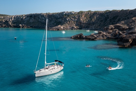 Minorque : excursion privée en bateau de luxe avec équipement de plongée