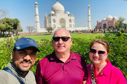 Da Delhi: tour all&#039;alba del Taj Mahal, del forte di Agra e del Baby TajAuto con aria condizionata + Guida turistica + Colazione