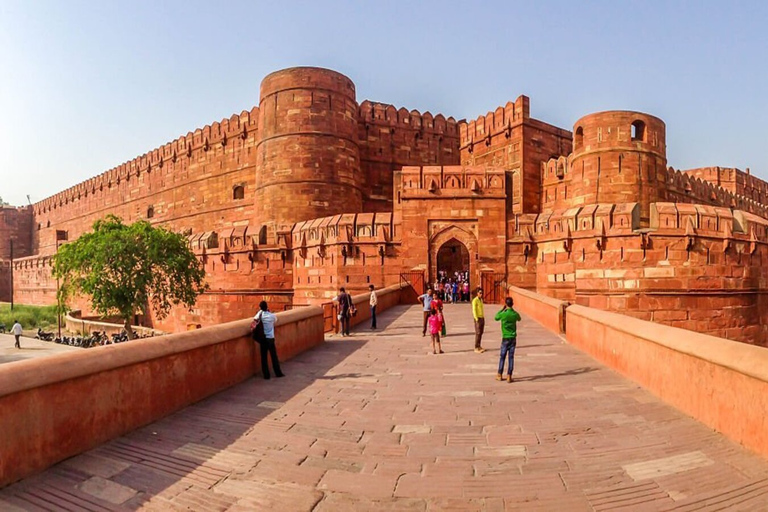 Visite privée du TajMahal et du Fort d'Agra depuis Delhi en train