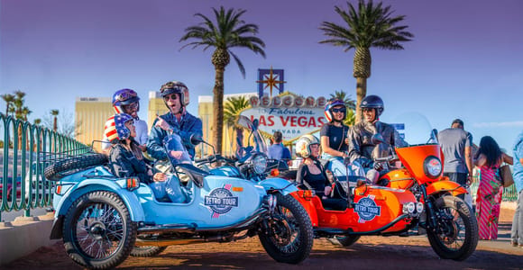 Las Vegas: Private Seitenwagen-Motorradtour über den Vegas Strip