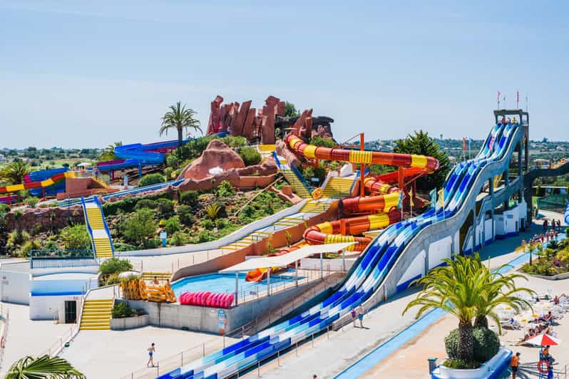 Din Albufeira Slide & Splash Shuttle cu retur GetYourGuide