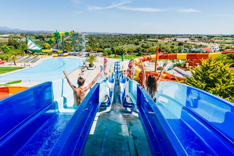 Din Albufeira Slide & Splash Shuttle cu retur GetYourGuide