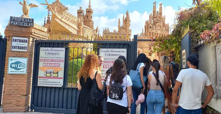 Entrance to the colomares castle in benalmadena