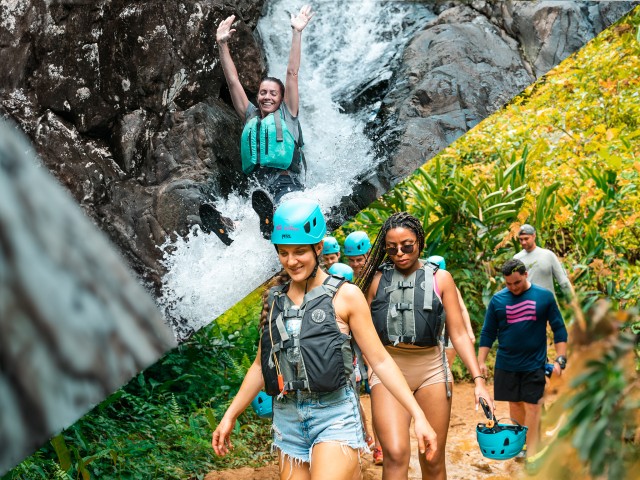 Visit Luquillo El Yunque Rainforest Hike and Waterslide Tour in Carolina, Puerto Rico