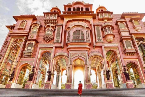 Von Delhi: Jaipur Privater Tagesausflug mit dem ZugTour mit Sesselwagen Coach