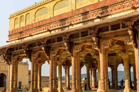 Da Nuova Delhi: Tour guidato della città di Jaipur con servizio di prelievo in hotelDa Delhi: Tour con biglietti d&#039;ingresso