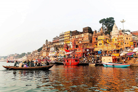 Desde Varanasi: Varanasi Excursión Aarti Nocturna con Paseo en Barco