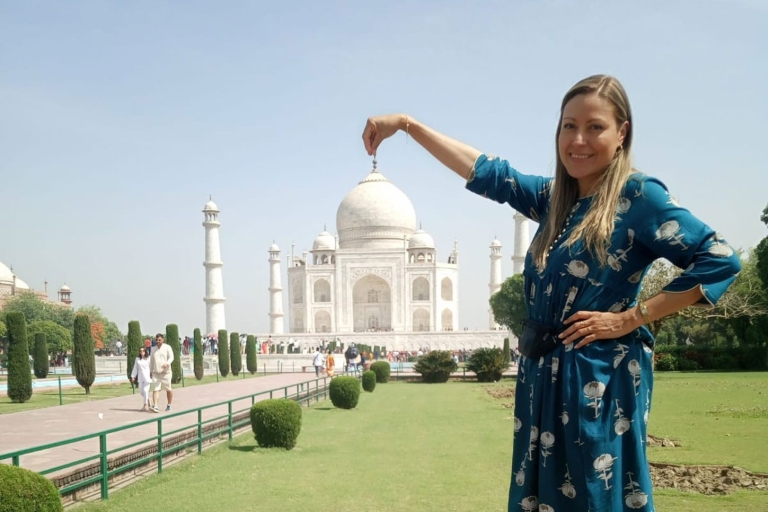 Agra: privétour Taj Mahal bij zonsopgang en zonsondergangTour met alleen auto en gids
