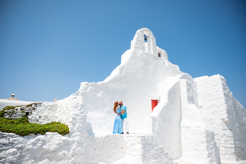 Sessão de fotos privada em Mykonos