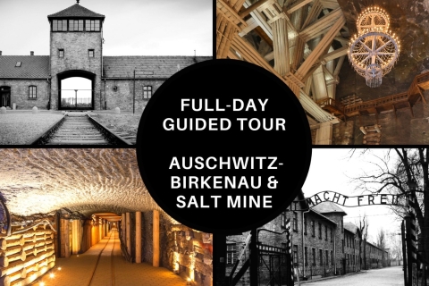 From Krakow: Auschwitz Birkenau and Salt Mine Guided Tour Group Tour in English with Transfer from Meeting Point