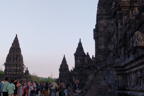 Yogyakarta: Nascer do sol em Borobudur, vulcão Merapi e Prambanan