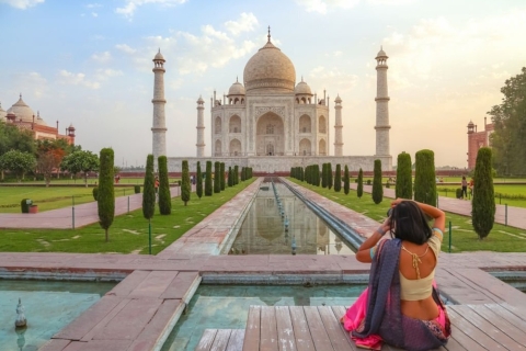 Van Agra: Taj Mahal & Agra Tour met Fatehpur SikriTour met lunch en toegangsprijs