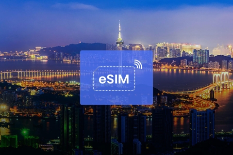 Macau, China of Azië: eSIM roaming mobiele data met VPN5 GB/ 30 dagen: alleen Macau