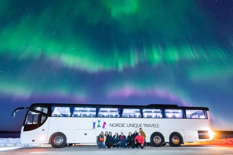 Rovaniemi: Wycieczka autobusowa na polowanie na zorzę polarnąRovaniemi: Wycieczka autobusowa w poszukiwaniu zorzy polarnej