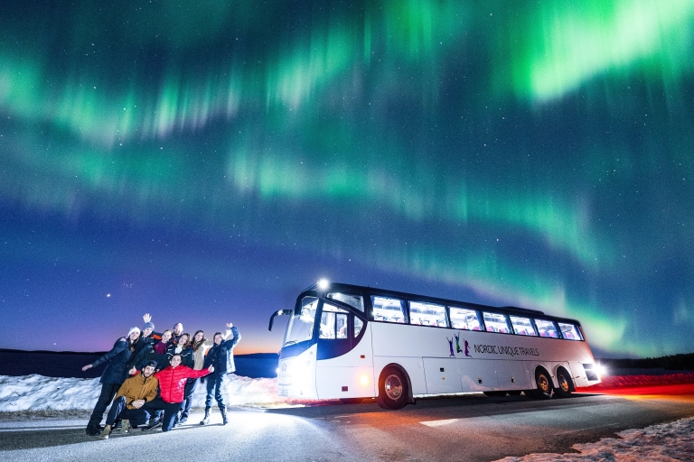Rovaniemi: Wycieczka autobusowa na polowanie na zorzę polarnąRovaniemi: Wycieczka autobusowa w poszukiwaniu zorzy polarnej