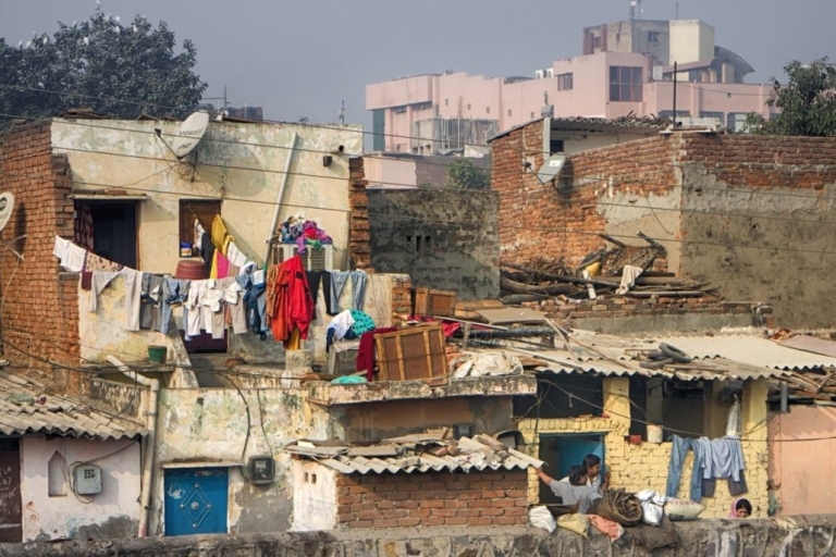 Demi-journée de marche dans les bidonvilles de Delhi