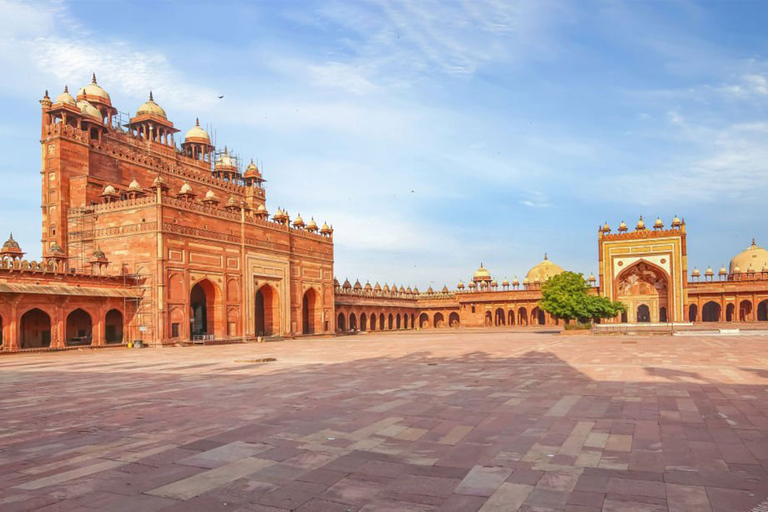 Agra: dagtocht naar Taj Mahal, Agra Fort en Fatehpur SikriTour met toegangsprijs, auto en gids