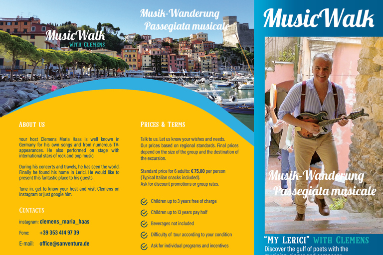 LERICI - Visit with beach & food-tasting near La Spezia Mein Lerici - Eine musikalische Erkundung am Golf der Poeten