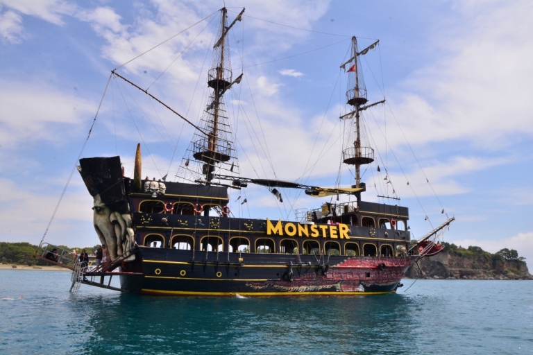 Antalya/Kemer:Full-Day Monster Party Boat Trip to Kemer Bays Tour with Meeting Point No Pick up