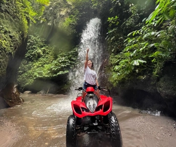 Ubud: Jungle, Waterfall, and Tunnel ATV Tour & Lunch Options