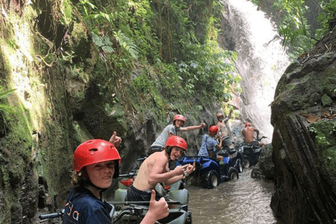 Ubud: Opções de passeio de quadriciclo pela selva, cachoeira e túnel e almoçoQuadriciclo individual (1 bicicleta para 1 pessoa) com embarque e desembarque em Ubud