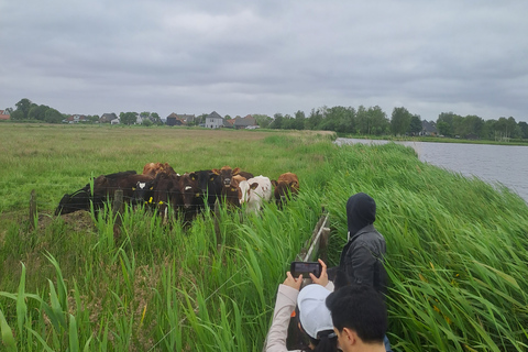 Amsterdã: Tour guiado de bicicleta e caiaque pelo campo