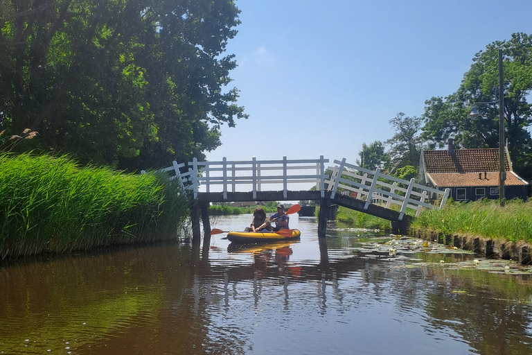 Amsterdã: Tour guiado de bicicleta e caiaque pelo campo