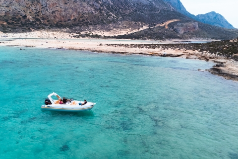 Von Kissamos aus: Balos Lagune und Gramvousa Private KreuzfahrtBalos und die Insel Gramvousa - Fahrt mit einem 5 Meter langen Schnellboot