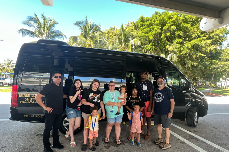 Shuttle Miami Port to Ft. Lauderdale Airport Van14pax