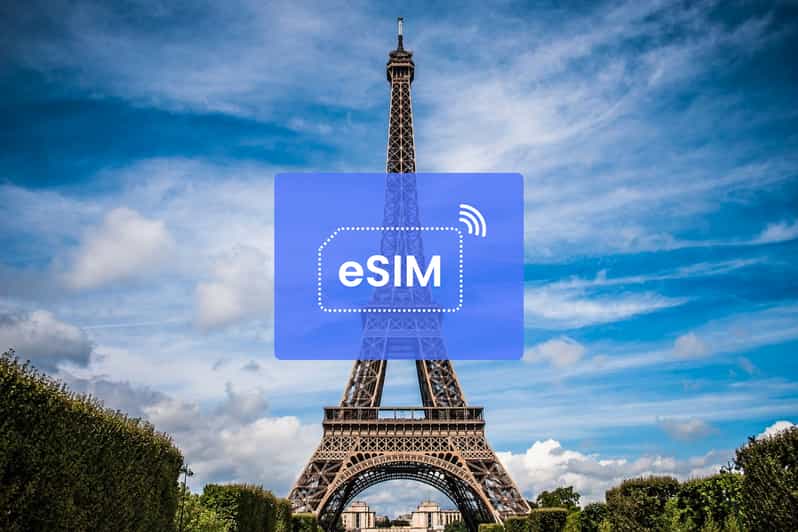 Paris: Frankrike/Europa eSIM Roaming Mobile Data Plan