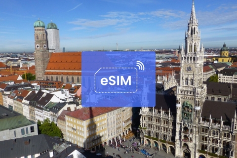 Monachium: Niemcy/Europa eSIM Roamingowy pakiet danych mobilnych20 GB/ 30 dni: tylko Niemcy