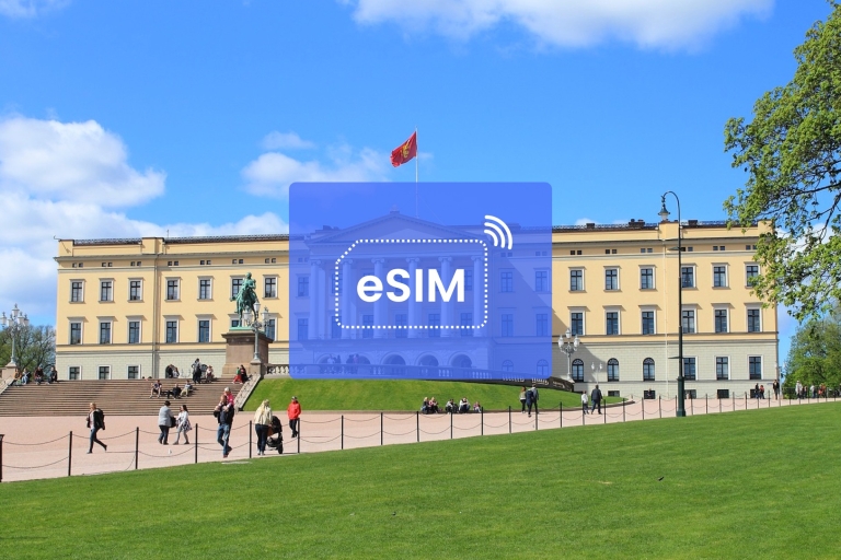 Oslo: Norwegia/Europa eSIM Roamingowy pakiet danych mobilnych50 GB/ 30 dni: 42 kraje europejskie