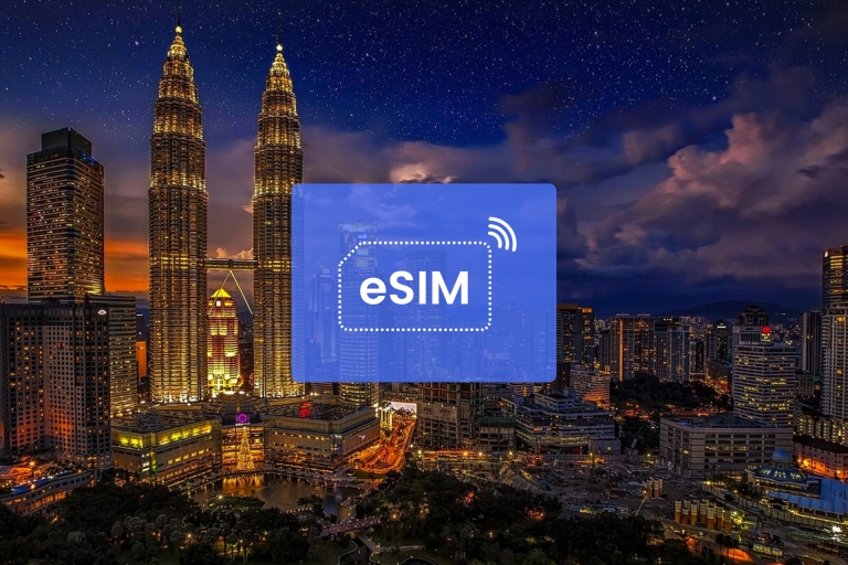 Kuala Lumpur: Malaysia/ Asia eSIM Roaming Mobile Data Plan 50 GB/ 30 Days: 22 Asian Countries