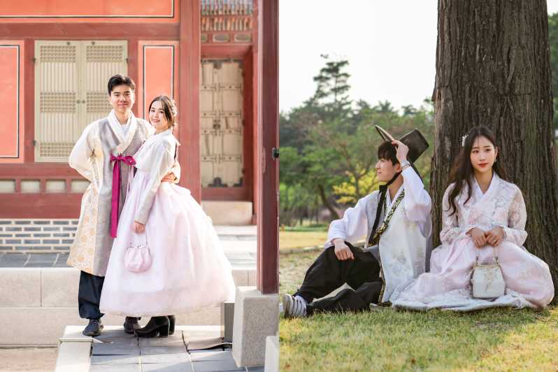 Seúl: Entrada al Palacio Gyeongbok y Alquiler de Hanboks