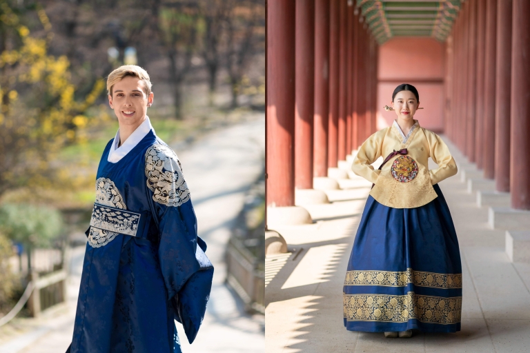 Seoul: Gyeongbok Paleis met Gigibebe Hanbok Verhuur2 uur verhuur
