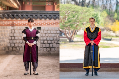 Séoul : Palais Gyeongbok avec Gigibebe Hanbok RentalLocation de 2 heures
