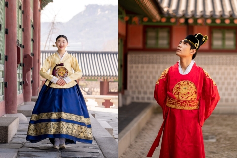 Séoul : Palais Gyeongbok avec Gigibebe Hanbok RentalLocation de 4 heures