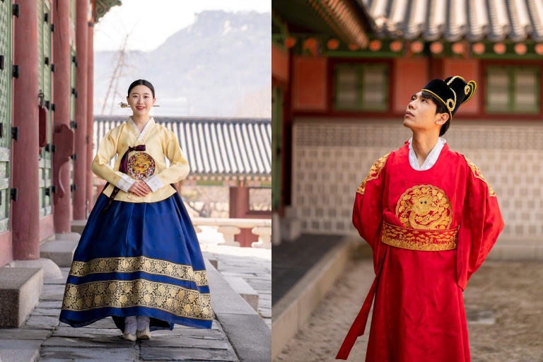Seoul: Gyeongbok Paleis met Gigibebe Hanbok Verhuur4 uur verhuur