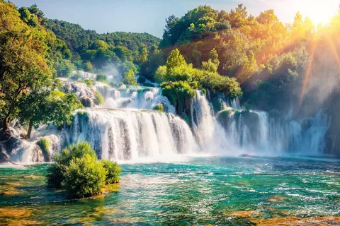 From Split/Trogir: Private Krka Waterfalls and Trogir Tour