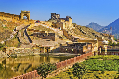 Jaipur: Amber Fort, Jal Mahal och Hawa Mahal Privat rundtur