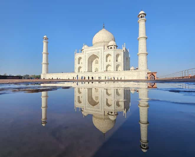 From Agra Private Agra Taj Mahal Sunrise Tour GetYourGuide