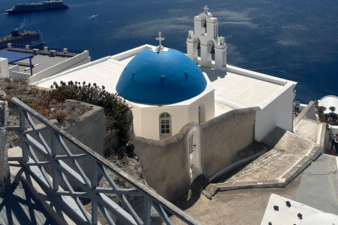 Transfert privé depuis l&#039;aéroport de Santorin