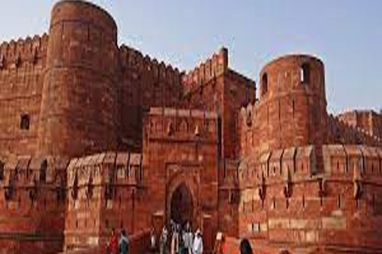 Dezelfde dag Tajmahal Agra Fort & Baby Taj met de auto vanuit Delhi