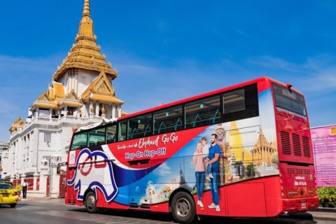 Bangkok: piesza wycieczka i autobus Hop On Hop Off