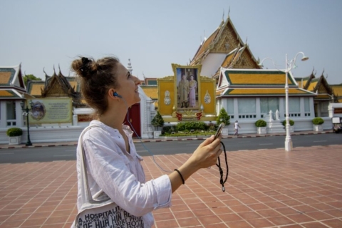 Bangkok: piesza wycieczka i autobus Hop On Hop Off