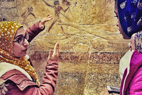 vrouwelijke gidsen: Museum, Oud Caïro, rondleiding door de citadel