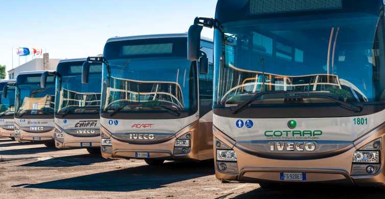 Bari flyplass: 1-veis delt transport til Matera sentrum